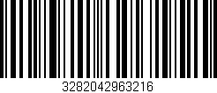 Código de barras (EAN, GTIN, SKU, ISBN): '3282042963216'