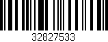 Código de barras (EAN, GTIN, SKU, ISBN): '32827533'