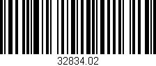 Código de barras (EAN, GTIN, SKU, ISBN): '32834.02'