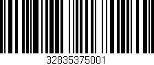 Código de barras (EAN, GTIN, SKU, ISBN): '32835375001'