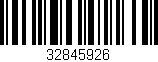Código de barras (EAN, GTIN, SKU, ISBN): '32845926'