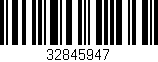 Código de barras (EAN, GTIN, SKU, ISBN): '32845947'