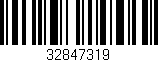 Código de barras (EAN, GTIN, SKU, ISBN): '32847319'