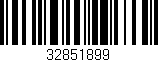 Código de barras (EAN, GTIN, SKU, ISBN): '32851899'