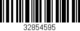 Código de barras (EAN, GTIN, SKU, ISBN): '32854595'