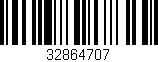 Código de barras (EAN, GTIN, SKU, ISBN): '32864707'