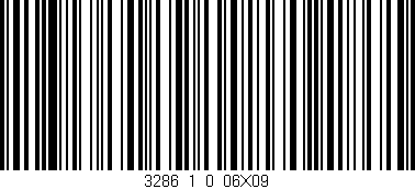 Código de barras (EAN, GTIN, SKU, ISBN): '3286_1_0_06X09'