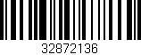 Código de barras (EAN, GTIN, SKU, ISBN): '32872136'