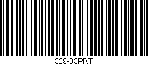 Código de barras (EAN, GTIN, SKU, ISBN): '329-03PRT'