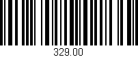 Código de barras (EAN, GTIN, SKU, ISBN): '329.00'