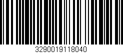 Código de barras (EAN, GTIN, SKU, ISBN): '3290019118040'