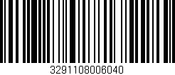 Código de barras (EAN, GTIN, SKU, ISBN): '3291108006040'