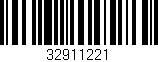Código de barras (EAN, GTIN, SKU, ISBN): '32911221'