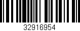 Código de barras (EAN, GTIN, SKU, ISBN): '32916954'