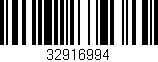 Código de barras (EAN, GTIN, SKU, ISBN): '32916994'