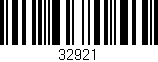 Código de barras (EAN, GTIN, SKU, ISBN): '32921'