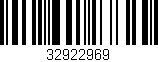 Código de barras (EAN, GTIN, SKU, ISBN): '32922969'