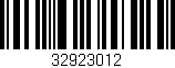 Código de barras (EAN, GTIN, SKU, ISBN): '32923012'