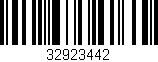 Código de barras (EAN, GTIN, SKU, ISBN): '32923442'