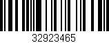 Código de barras (EAN, GTIN, SKU, ISBN): '32923465'