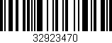 Código de barras (EAN, GTIN, SKU, ISBN): '32923470'