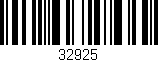 Código de barras (EAN, GTIN, SKU, ISBN): '32925'