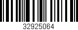 Código de barras (EAN, GTIN, SKU, ISBN): '32925064'