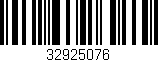 Código de barras (EAN, GTIN, SKU, ISBN): '32925076'