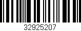 Código de barras (EAN, GTIN, SKU, ISBN): '32925207'