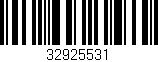 Código de barras (EAN, GTIN, SKU, ISBN): '32925531'