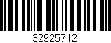 Código de barras (EAN, GTIN, SKU, ISBN): '32925712'