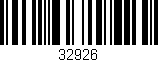 Código de barras (EAN, GTIN, SKU, ISBN): '32926'