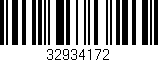 Código de barras (EAN, GTIN, SKU, ISBN): '32934172'