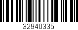 Código de barras (EAN, GTIN, SKU, ISBN): '32940335'