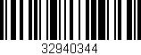 Código de barras (EAN, GTIN, SKU, ISBN): '32940344'