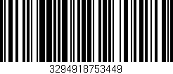 Código de barras (EAN, GTIN, SKU, ISBN): '3294918753449'