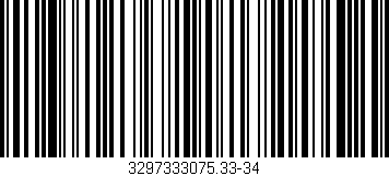 Código de barras (EAN, GTIN, SKU, ISBN): '3297333075.33-34'
