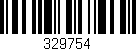 Código de barras (EAN, GTIN, SKU, ISBN): '329754'