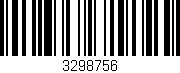 Código de barras (EAN, GTIN, SKU, ISBN): '3298756'
