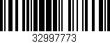 Código de barras (EAN, GTIN, SKU, ISBN): '32997773'