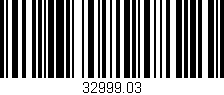 Código de barras (EAN, GTIN, SKU, ISBN): '32999.03'