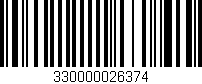 Código de barras (EAN, GTIN, SKU, ISBN): '330000026374'