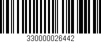 Código de barras (EAN, GTIN, SKU, ISBN): '330000026442'