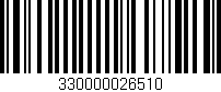 Código de barras (EAN, GTIN, SKU, ISBN): '330000026510'