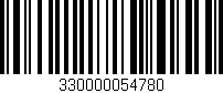 Código de barras (EAN, GTIN, SKU, ISBN): '330000054780'