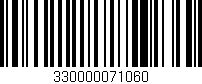 Código de barras (EAN, GTIN, SKU, ISBN): '330000071060'