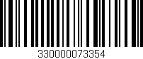 Código de barras (EAN, GTIN, SKU, ISBN): '330000073354'
