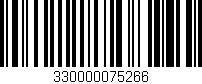 Código de barras (EAN, GTIN, SKU, ISBN): '330000075266'