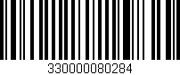 Código de barras (EAN, GTIN, SKU, ISBN): '330000080284'