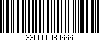 Código de barras (EAN, GTIN, SKU, ISBN): '330000080666'